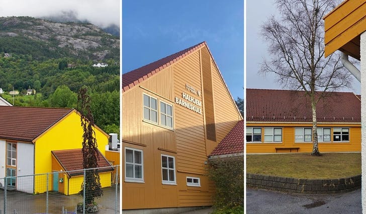 Ådlandsfjorden, Halhjem og Strøno er dei tre administrasjon meiner kan leggast ned. (Foto: Susann H. Børnes og Kjetil V. Bruarøy)