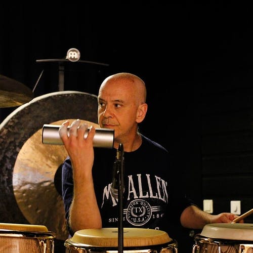 Giancarlo Spirito på perkusjon/slagverk (foto: AH)