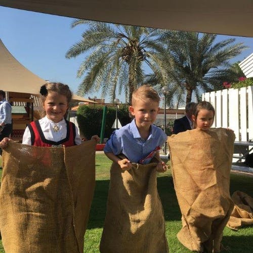 Familien Arentzen i Dubai.