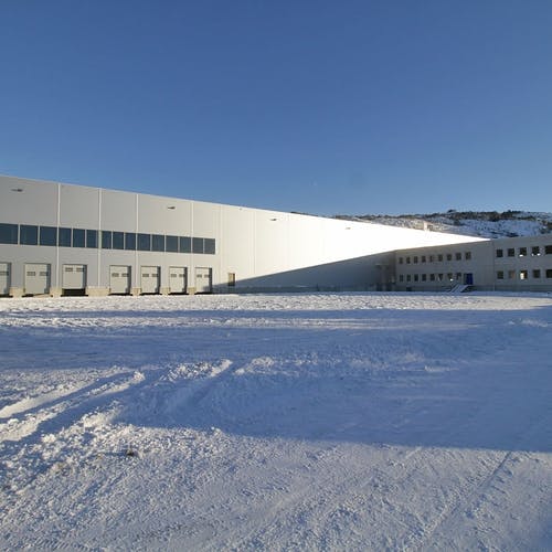 NHP-lageret er på 36.000 + 1000 kvm. (Foto: Kjetil Vasby Bruarøy)