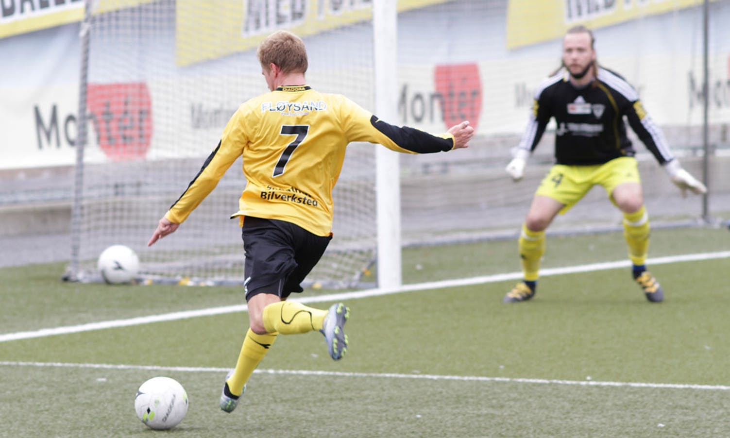 Først sette Kanestrøm inn 3-1 i 57. minutt. (Foto: Kjetil Vasby Bruarøy)