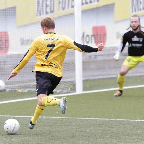 Først sette Kanestrøm inn 3-1 i 57. minutt. (Foto: Kjetil Vasby Bruarøy)