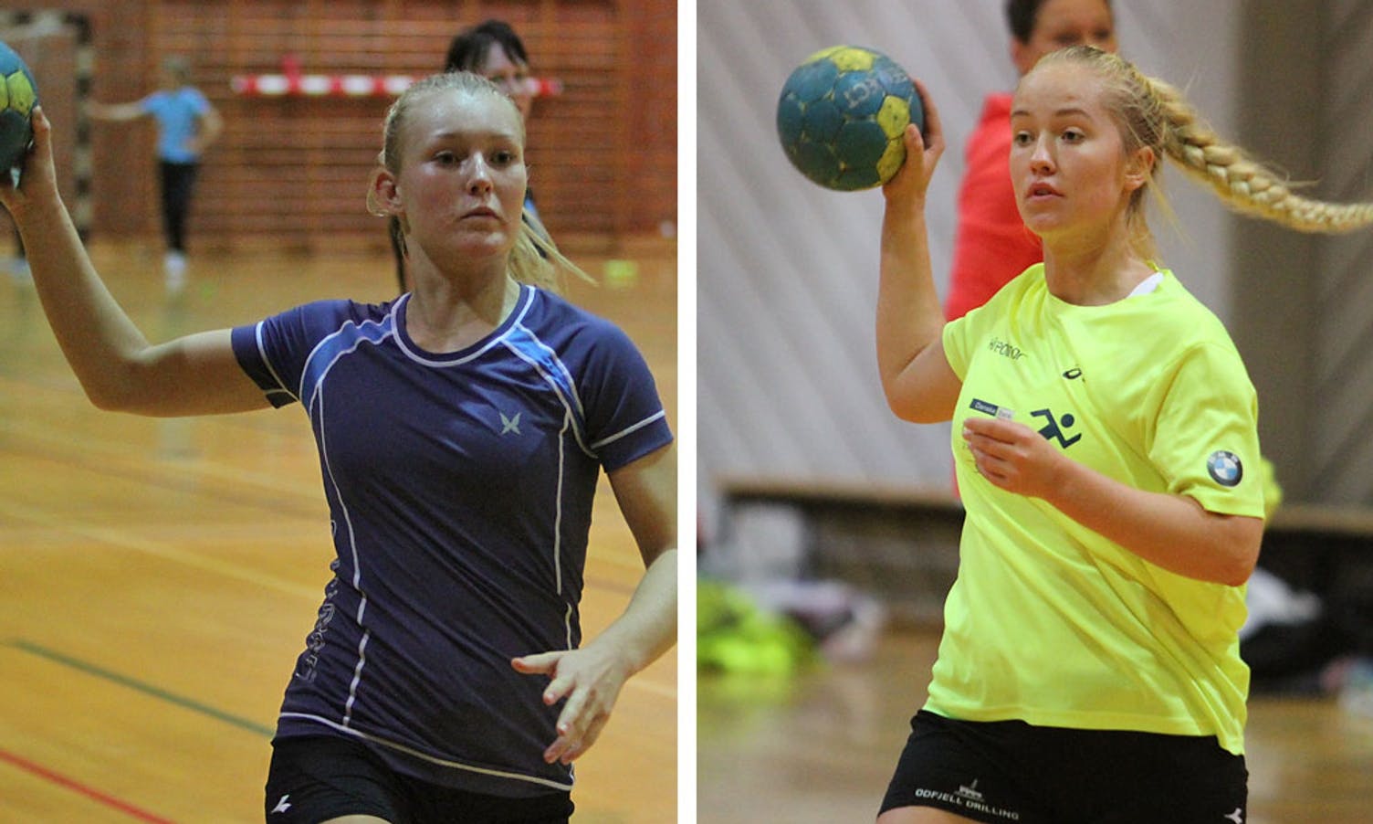 16-åringane Anna Lekven Kolskogen (t.v.) og Astrid Hilland Lærum kan få debten sin i 2. divisjon denne sesongen. (Foto: Kjetil Vasby Bruarøy)