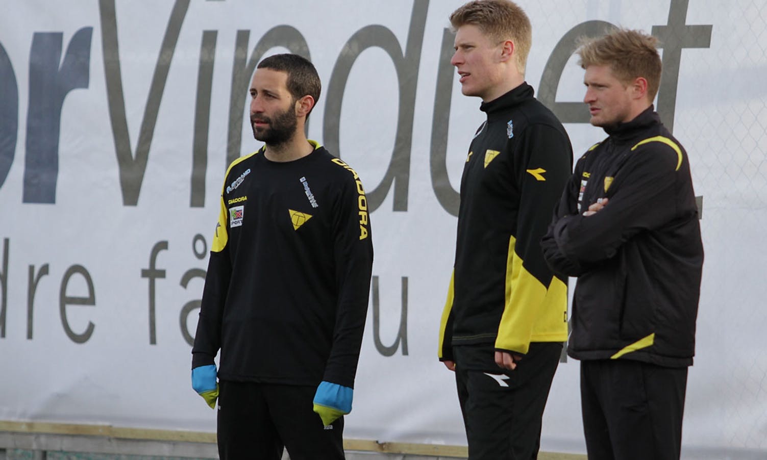 Villén, Mikkelsen og Kanestrøm fekk kvila seg i dag. (Foto: KVB)