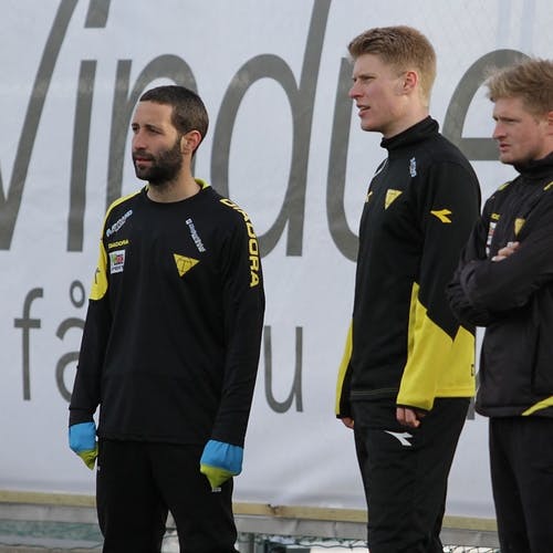Villén, Mikkelsen og Kanestrøm fekk kvila seg i dag. (Foto: KVB)