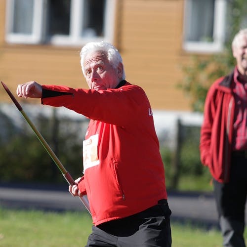 Nordisk meister Leif Bjordal fylte 87 år i går. (Foto: KVB)
