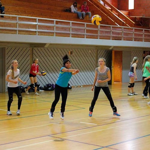 Talentsamling i Volleyball i Oshallen (foto: AH)