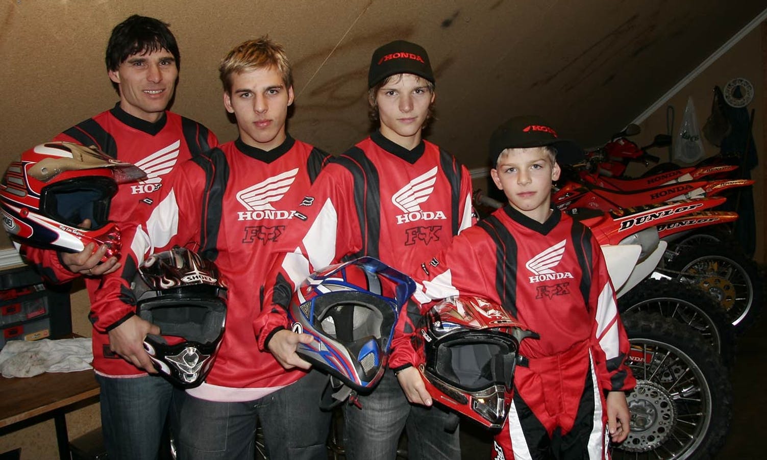 Det starta i 2005. F.v.: Jarle, Remy, Stian og Marco Matre. (Foto: Kjetil Vasby Bruarøy)