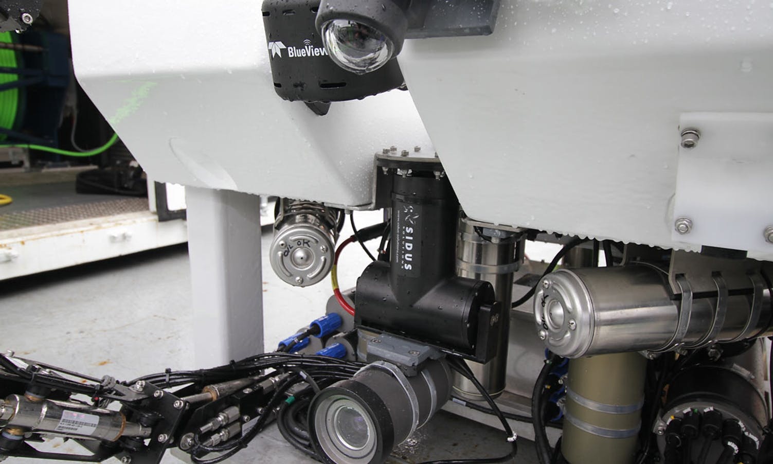 ROV-en har to kamera og fleire sensorar.  (Foto: KVB)