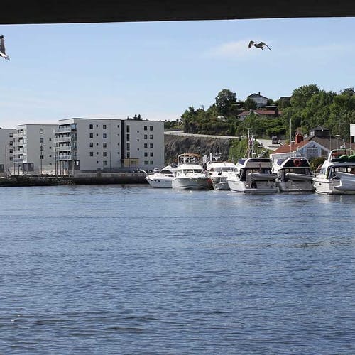 Juli har vore ein draumemånad for båtfolk og Os hamn har vore godt trafikkert. (Foto: Kjetil Vasby Bruarøy)