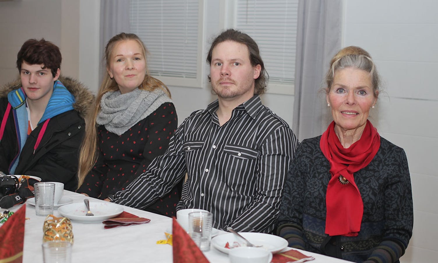 Familien: Yngve si mor Inghild og broren Dan-Jarle saman med forloveden Torill Keys og sonen Daniel. (Foto: Kjetil Vasby Bruarøy)