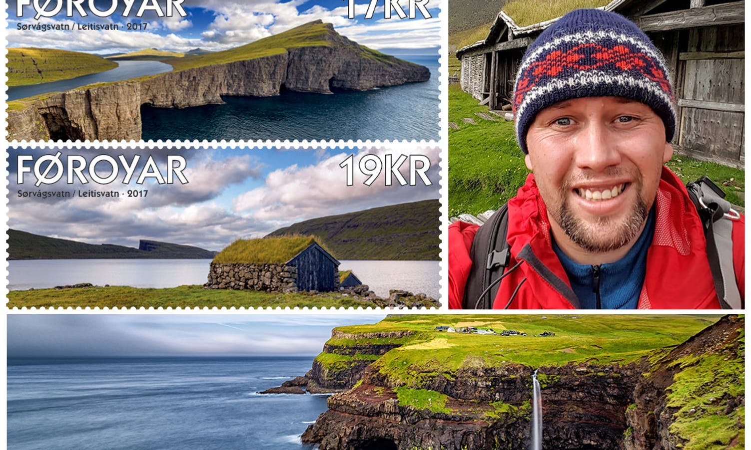Eirik sine bilde blir frimerke på Færøyene