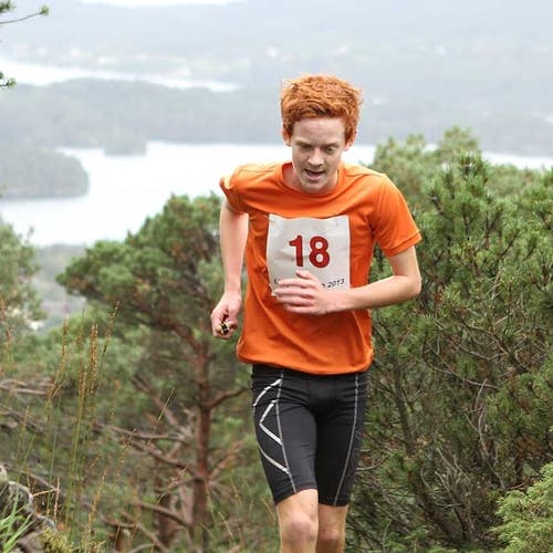 Øyvind Odland kom på 9. plass i klassen 16-17 år (her i Liafjellet Opp 2013). (Foto: KVB)
