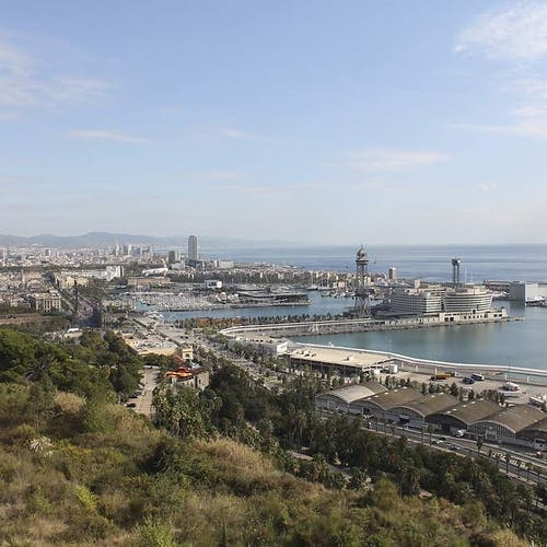 Utsikt over hamna i Barcelona. (Privat bilde, foto: ATM)