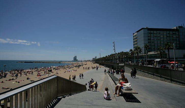 Strandliv i Barcelona