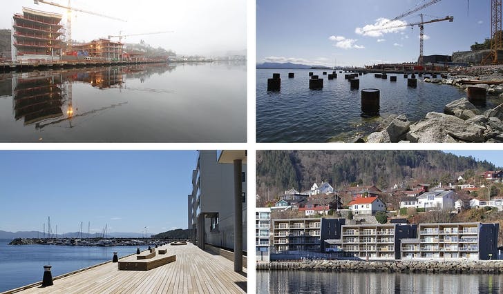 Os Sjøfront, med 126 leilegheiter, er selt på 7 år og bygd ferdig på under 6 år. (Foto: Kjetil Vasby Bruarøy)
