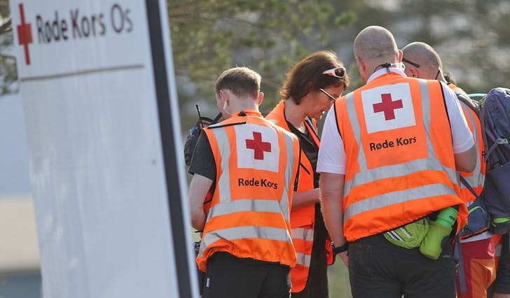 Røde Kors er blant dei som deltar i søket. (Arkivfoto/ill. foto: Kjetil Vasby Bruarøy)