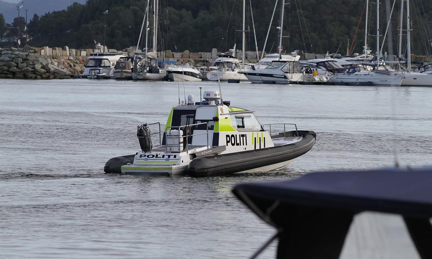 Politibåten Kjølen var i Os i går. (Arkivfoto: KVB)