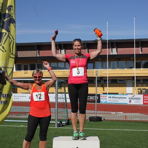 Ho slo Kari-Ann Vaktskjold og Marianne Olsvold som tok 1. og 2. plass i kvinner veteran 35+ (foto: AH)