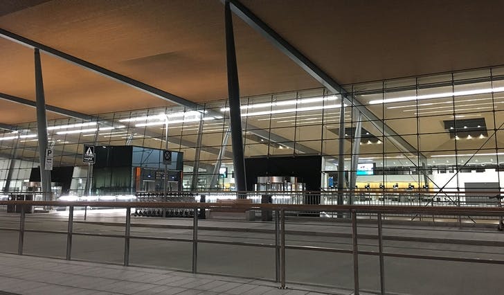 Den nye terminalen åpnet 17. august 2018. (Foto: Kjetil Vasby Bruarøy)