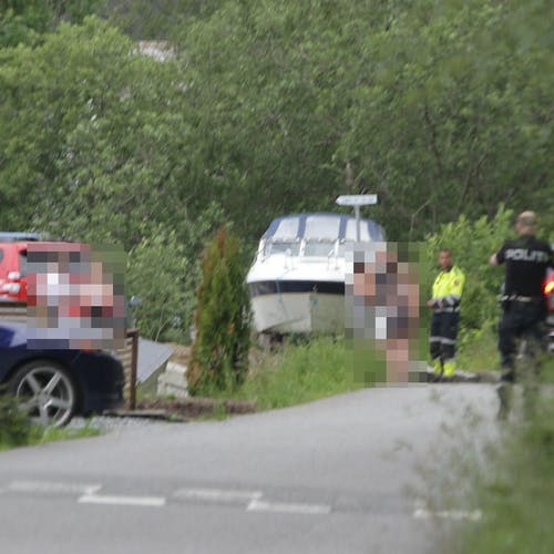Ulykke skjedde på veg til Nedre Askvik. (Foto: KVB)