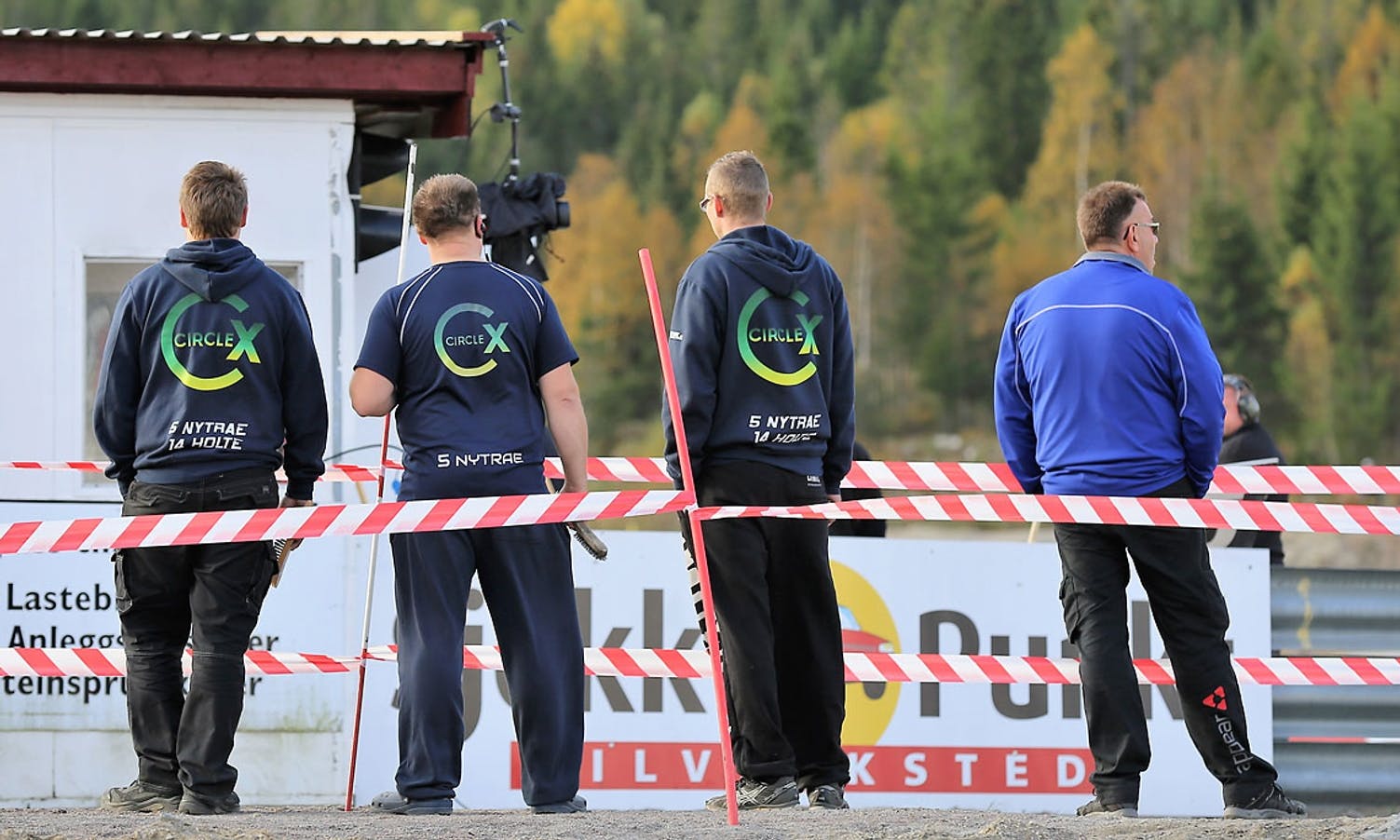 Team CircleX i finalen i RallyX Nordic supercar. (Bilde: Teamfotograf Jørgen Bruntveit)