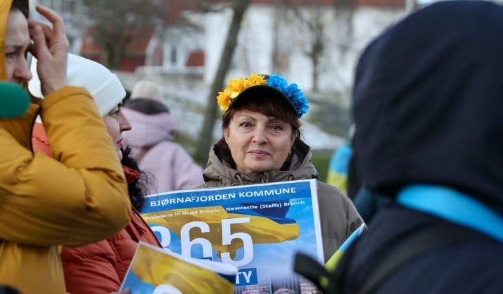 «365 dagar med motstand - saman for Ukraina» (Foto: Eirin Eriksen Horvei)