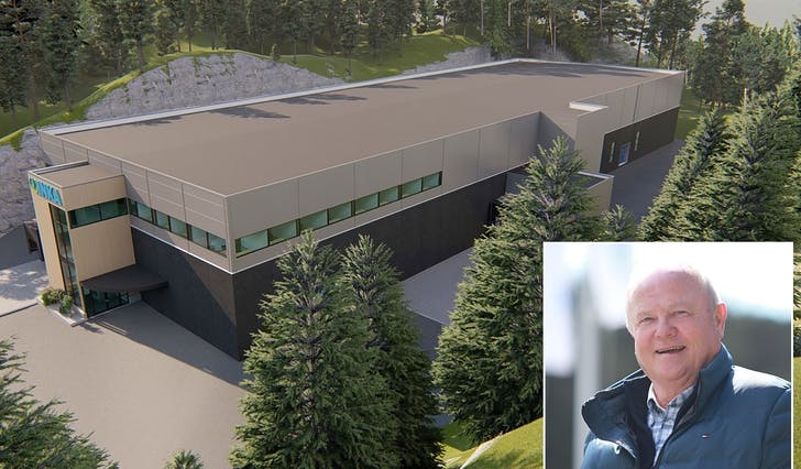 Karsten Austevoll sitt selskap Inka AS bygger ny fabrikk på til saman 5.500 kvadratmeter over to plan. (Foto/ill: Kjetil Vasby Bruarøy/Helgesen Tekniske Bygg)