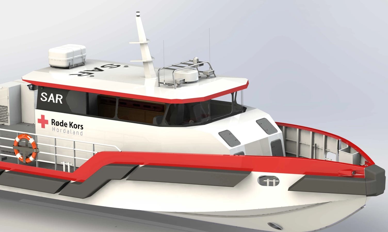 Med støtte frå åtte i Os: Ny Røde Kors-båt er under bygging
