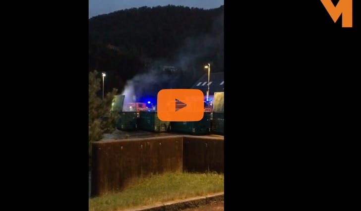 Brannvesenet rykte ut på meldinga om brann i ein kontainer på BIR sitt gjenvinningsanlegg i Kolskogen (lesarbilete)