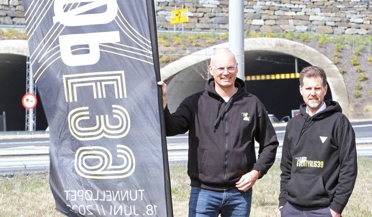 – Vi får berre denne eine sjansen, seier Svein Hausberg og Åge Gulbrandsøy om løpefesten til Os Turn gjennom tunellane på nye E39 Svegatjørn-Rådal. (Foto: Kjetil Vasby Bruarøy)