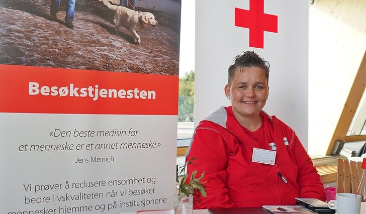 Kjersti Gylløw og Os Røde Kors var på plass under tysdagens Trygg i Os i Oseana. (Foto: Kjetil Osablod Grønvigh)&nbsp;