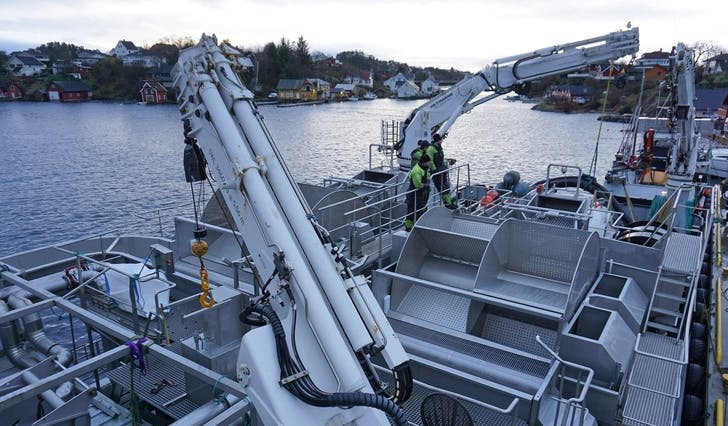 Effektiv behandling: Kvar fisk er cirka 40 sekund om bord. Kapasiteten er 200 tonn i timen. (Foto: Kjetil Vasby Bruarøy)