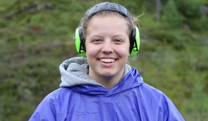 Amalie Evensen, er berre ein av skyttarane frå Os som har kvalifisert seg til finale både på bane- og feltskytinga (foto: Andris Hamre)