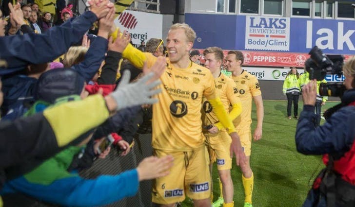 Vegard Leikvoll Moberg fekk både si første nettkjenning og ein keeperdebut i Eliteserien i går. (Arkivbilde, foto: Trond Gausemel)