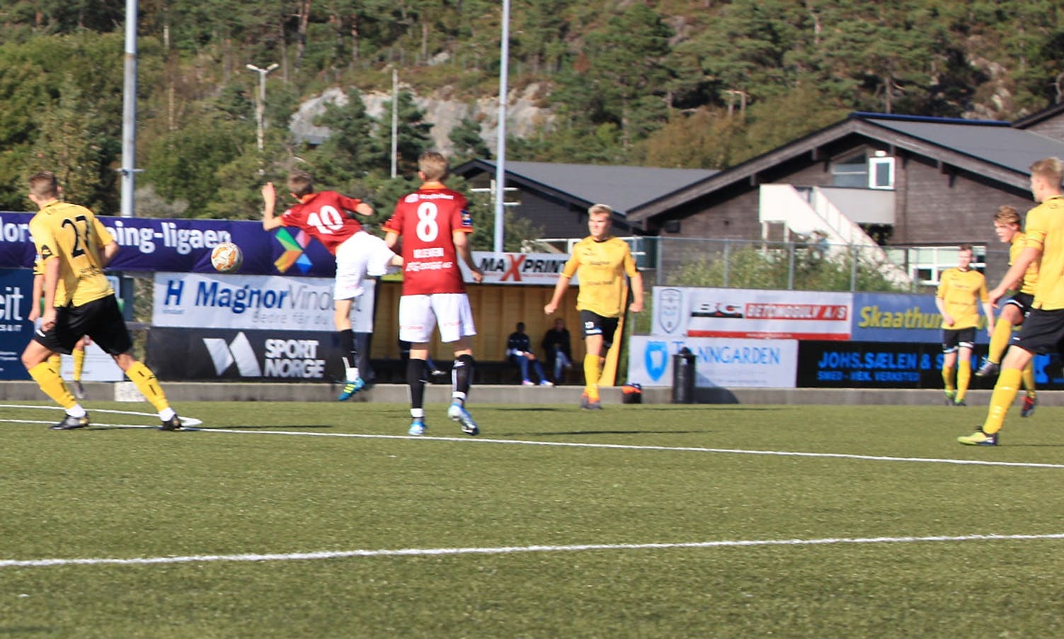 2-0: Fulltreffar av Jonas Hovland. (Foto: Emil Haugland)