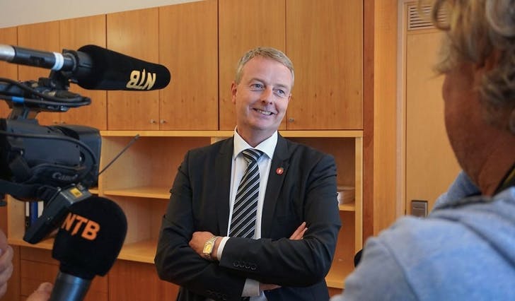Terje Søviknes, her då han gjekk av som olje- og energiminister i september 2018. (Foto: Christina Forstrønen Bruarøy)