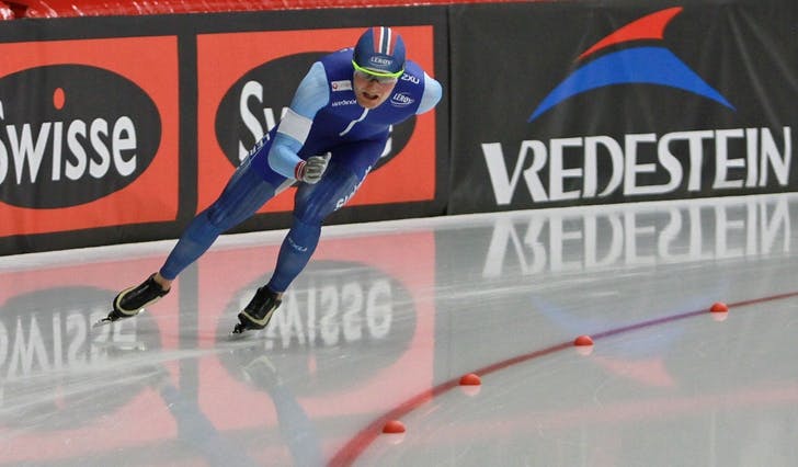 Sverre, her då han vann VM-gull på 5000 meter i Inzell i fjor. (Foto: Kjetil Osablod Grønvigh)