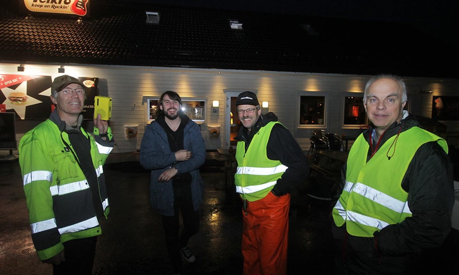 Nils, William, Dag og Terje utgjorde teknisk avdeling. (Foto: KVB)