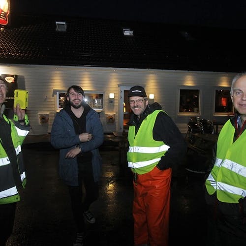 Nils, William, Dag og Terje utgjorde teknisk avdeling. (Foto: KVB)