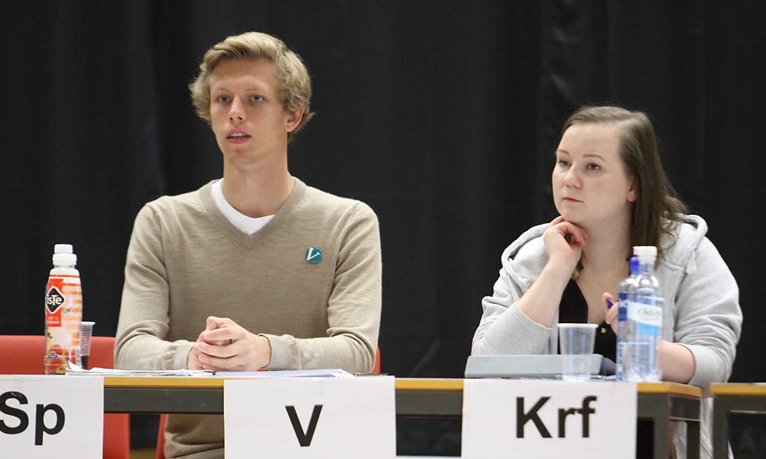 Kevin Johnsen (V) og Eurora Lyngstad (KrF). (Foto: KVB)