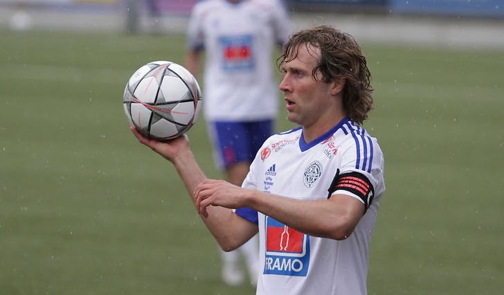 Baste Jonassen var kaptein på Lysekloster i fjor og i 2015. I år skal han spela for Søfteland i 5. divisjon. (Foto: Kjetil Vasby Bruarøy)