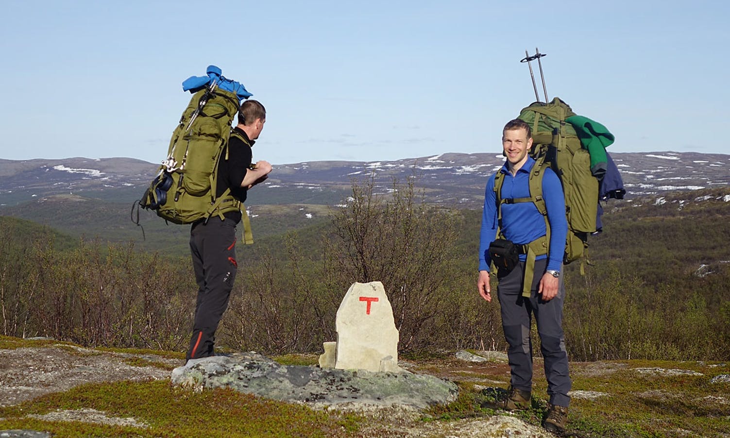 Patrik, Jon og Trygve - Norge til fots 2016.