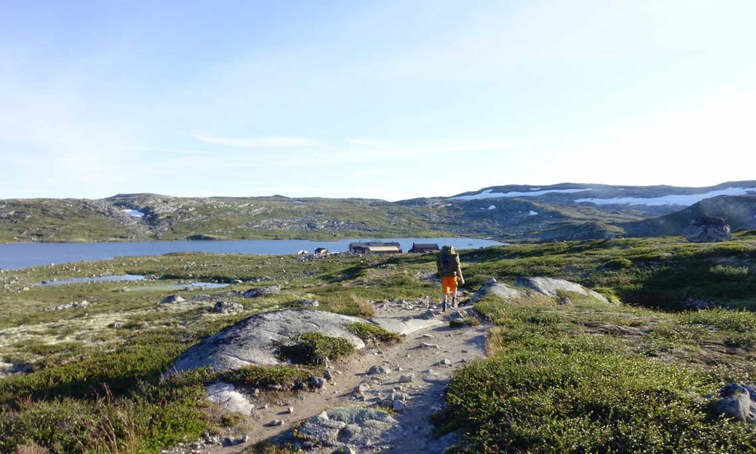 Åå vei til Krækkja turisthytte som er den eldste turisthytten på Hardangervidda