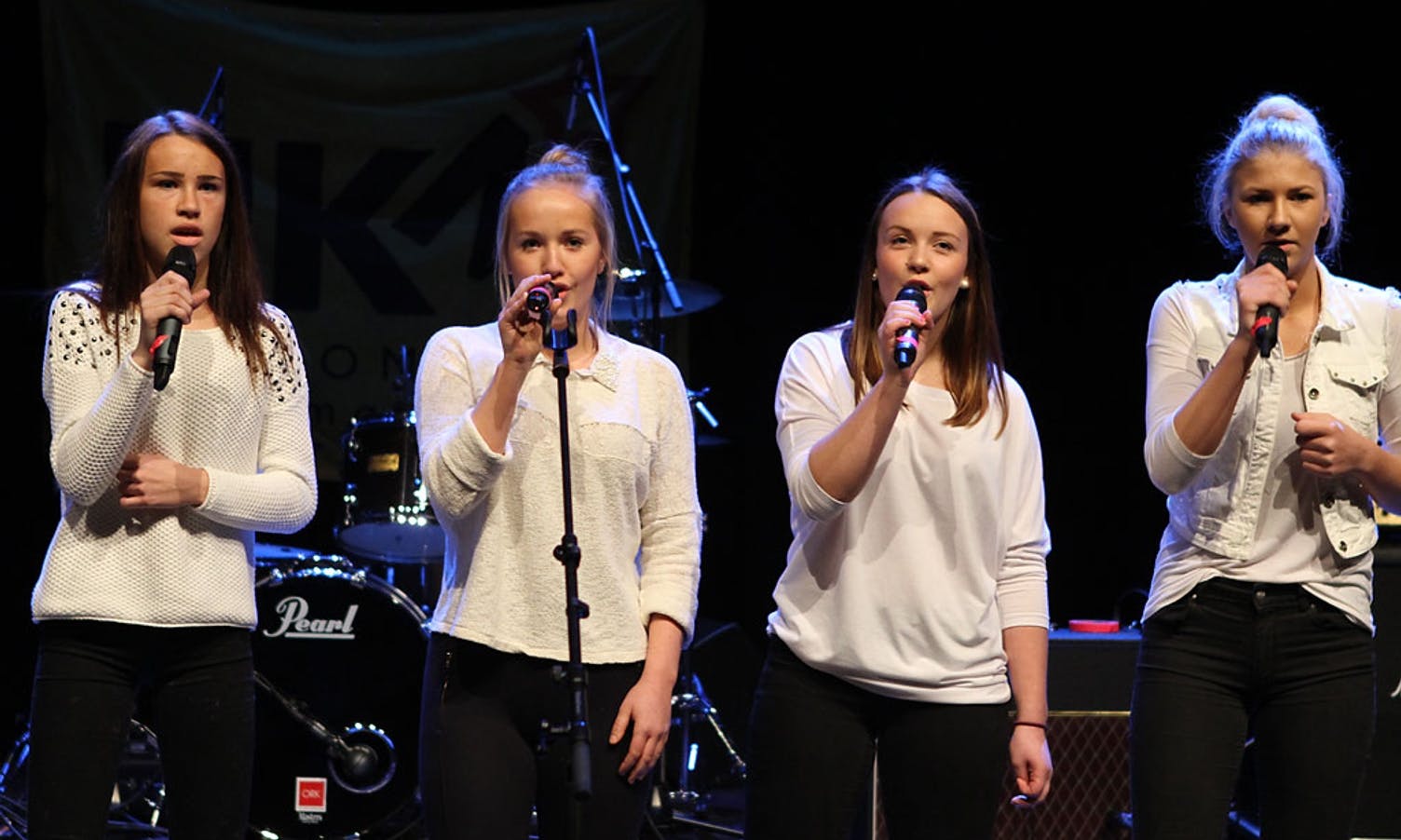 Christina, Astrid, Amalie og Linnea hadde ein fin UKM-debut. (Foto: KVB)