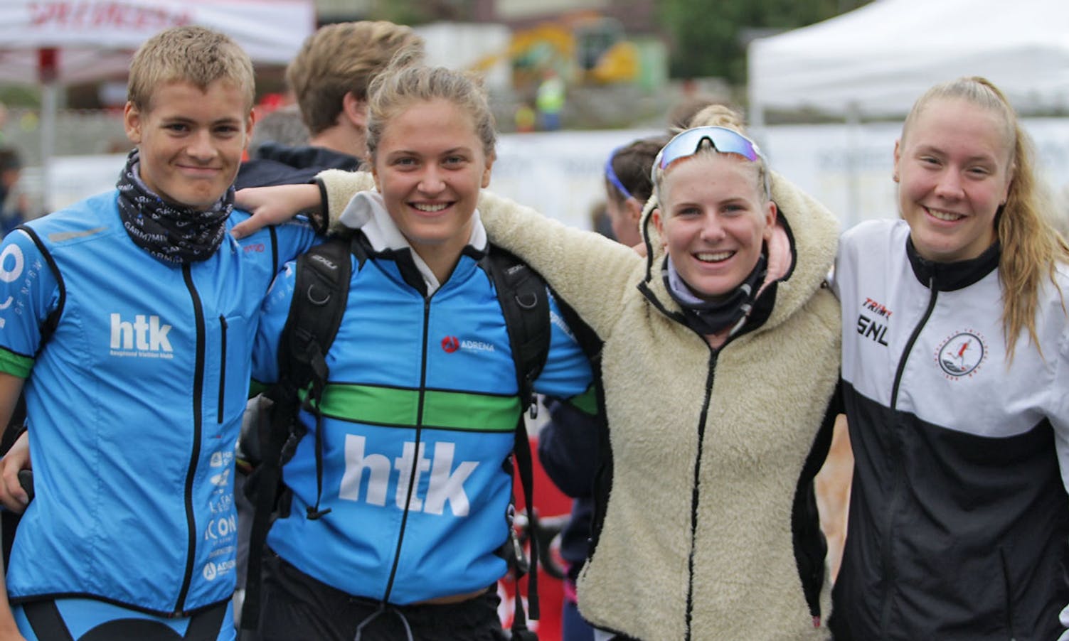 F.v.: Erik (1. plass), Marlene (3.), Katinka (4.) og vinnar Solveig N Løvseth. (Foto: KVB)