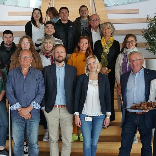 I september 2018 hadde Os og Bjørnafjorden Matkultur besøk frå 13 representantar for UNESCO City of Gastronomy. Silja DøsenMoberg førebudde maten. (Foto: KOG)