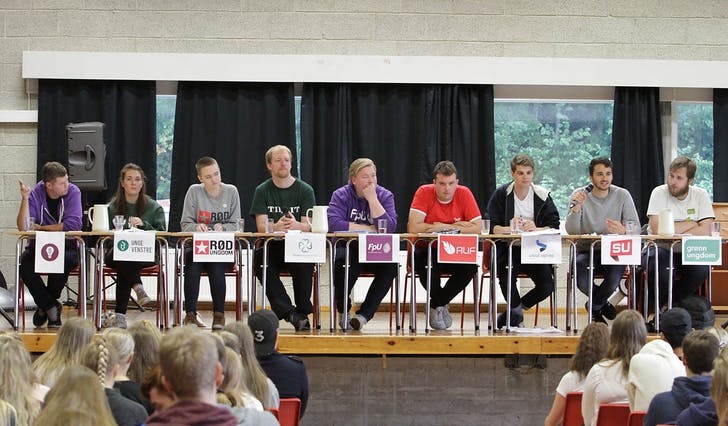 29. august blei valdebatten halden på Os Gymnas. I dag stemte elevane i skulevalet (foto: Kjetil Vasby Bruarøy)