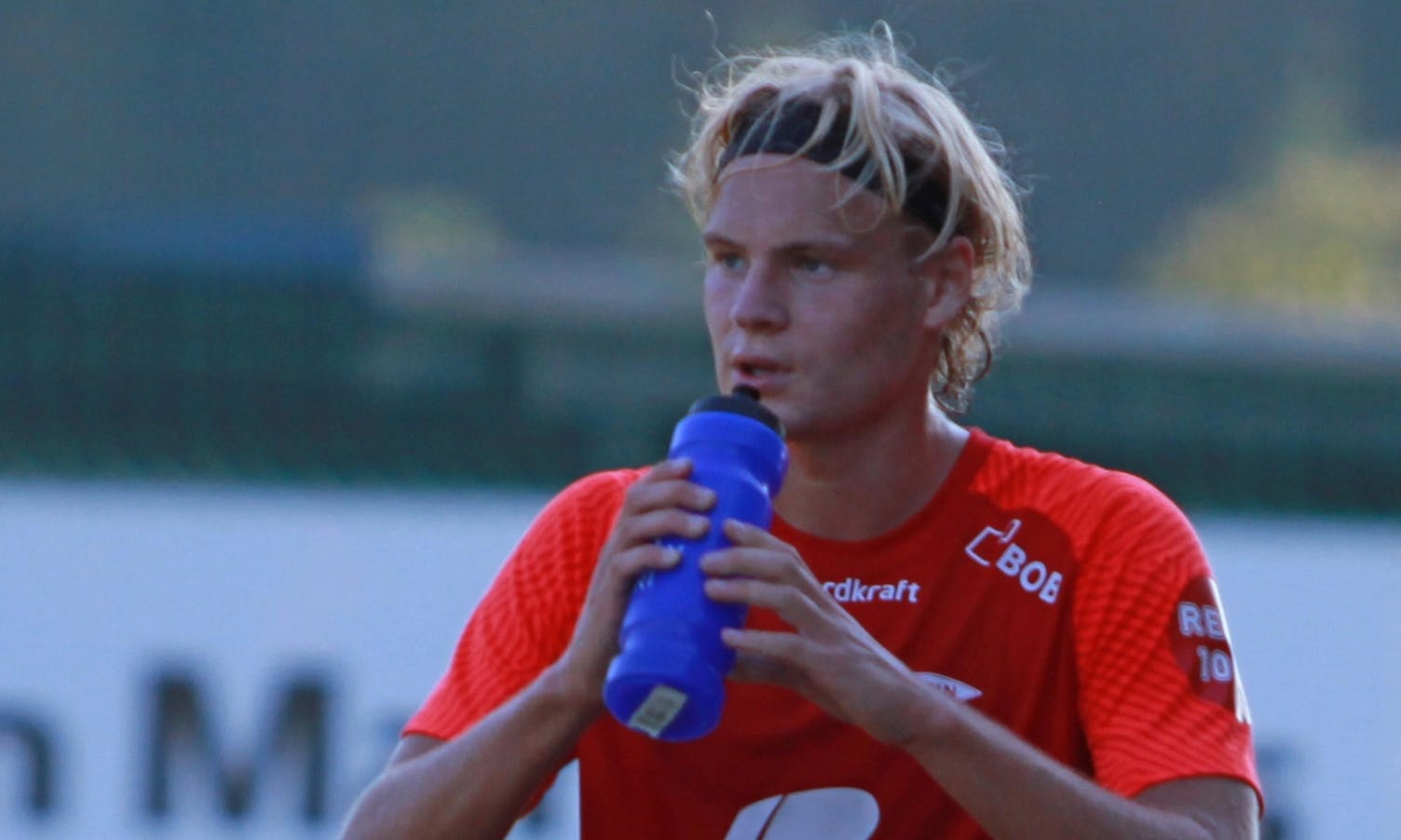 Elias Heggland Myrlid var toppskårar for Brann 2 i fjor. I dag skåra han to i målkalas og opprykkskamp. (Foto: Kjetil Vasby Bruarøy)