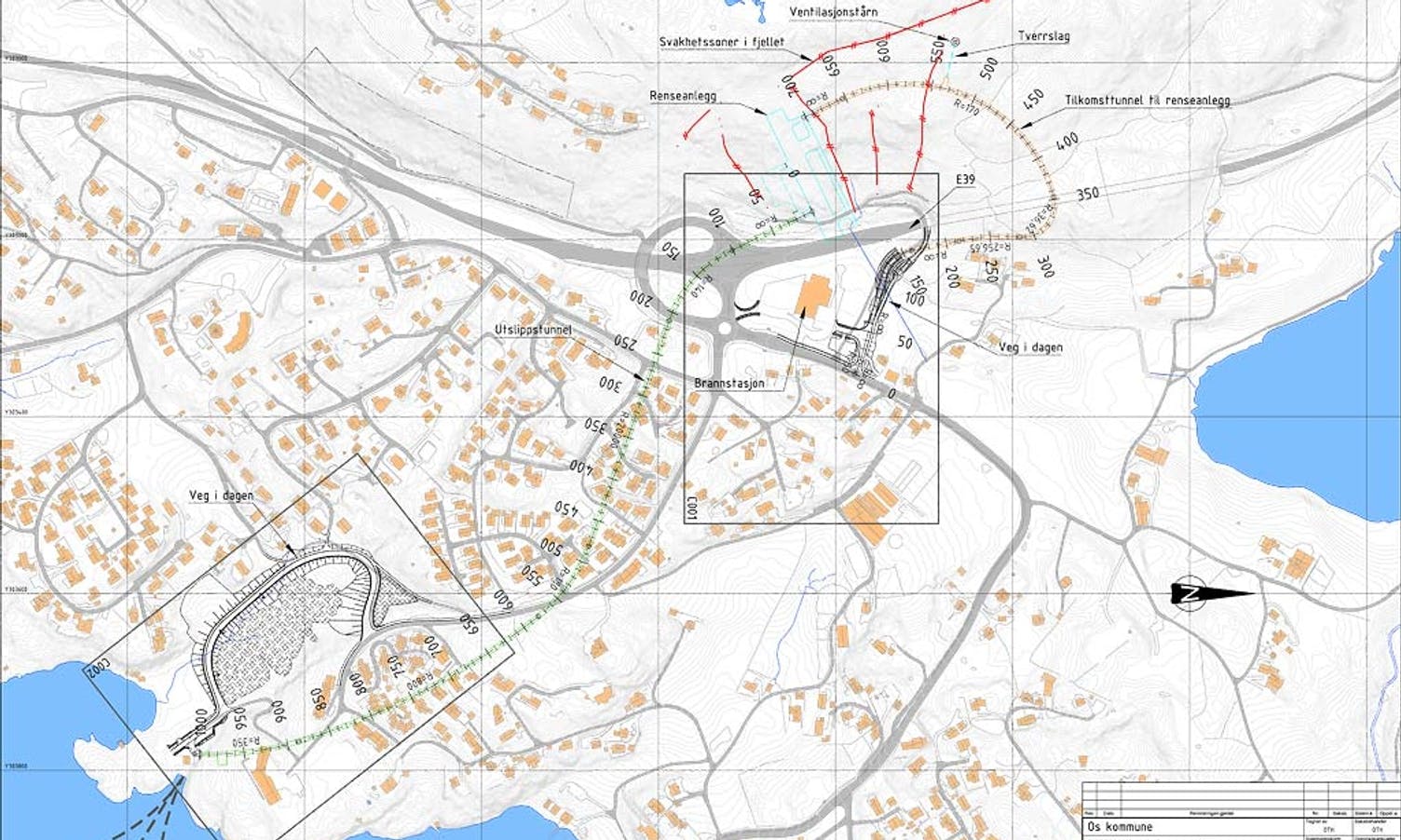 OHARA-planen omfattar tre området frå Ytre Moberg ned til Kuhnlevika (ill: COWI/Os kommune)